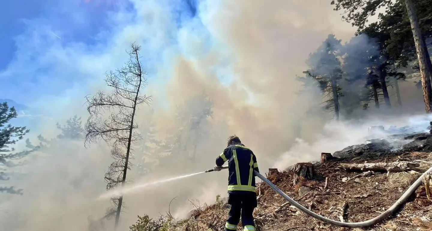 Indagini in corso sull’incendio boschivo a Corzes: forse colpa di un cantiere