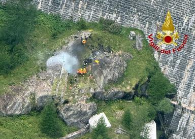 Elicottero precipita nel Verbano-Cusio-Ossola, due morti