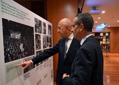 La mostra ANSA 'Le donne delle Repubblica' alla sede dell'Abi