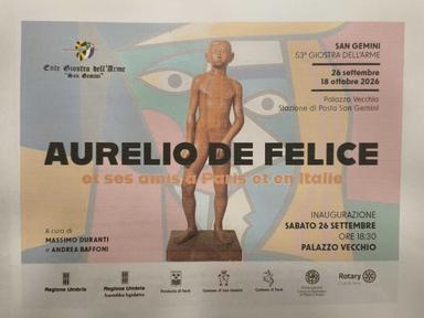 A San Gemini la mostra 'Aurelio De Felice et ses amis à Paris et en Italie'