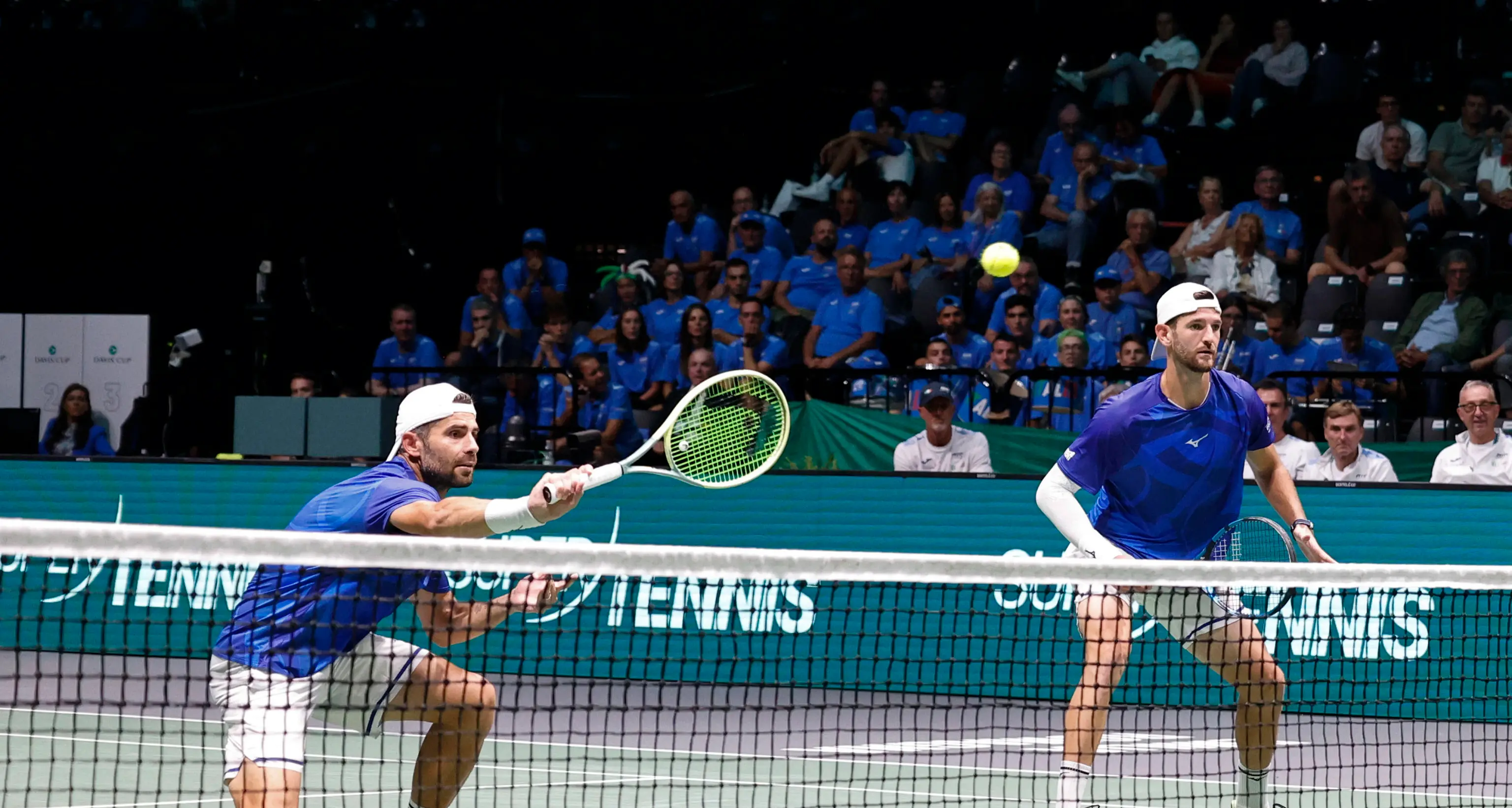 Coppa Davis: a Bolelli-Vavassori il doppio, Italia-Belgio 2-1