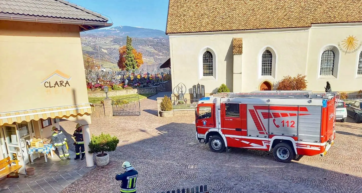 Collepietra, principio d’incendio in casa di riposo
