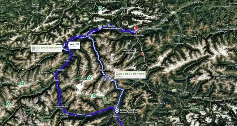 Blocco del Brennero il 30 maggio, lo indica anche Google Maps: più di tre ore da Bolzano a Innsbruck