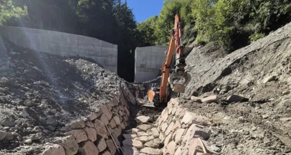 Bacini montani: lavori di messa in sicurezza a Colma