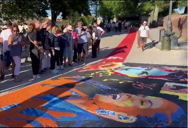 A Lucca primato mondiale per un'infiorata da record
