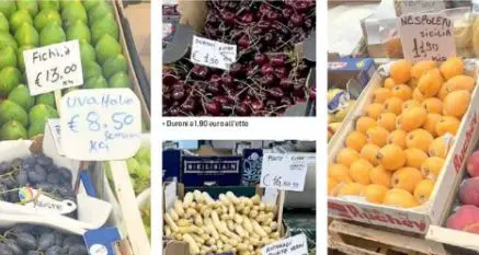 Bolzano: ciliegie a 19 euro, asparagi a 16 «Ormai sono beni di lusso»