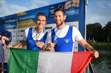 Canottaggio: Mondiali, ad Amsterdam bronzo per il due senza di Lodo e Codato