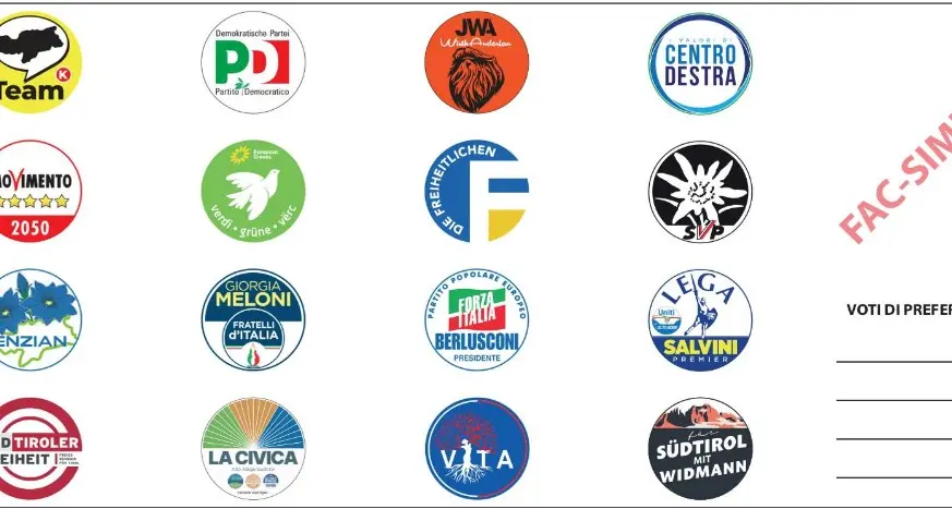 Ecco la scheda per le elezioni del 22 ottobre: caccia al seggio in Consiglio