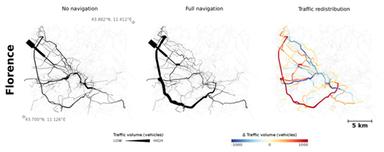 I navigatori satellitari concentrano il traffico su poche strade
