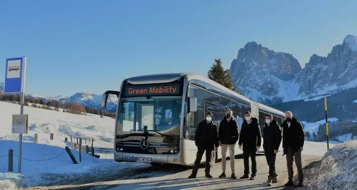 Test a 2.000 metri per un bus elettrico: il primato sull’Alpe di Siusi