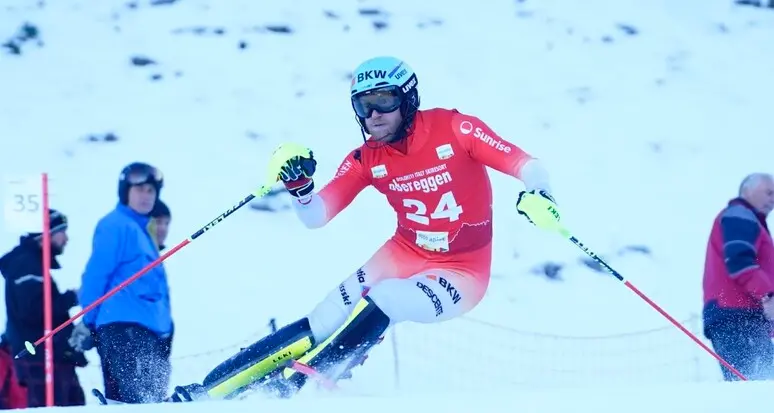 Sci: lo svizzero Schmidiger vince lo slalom di Coppa Europa a Obereggen