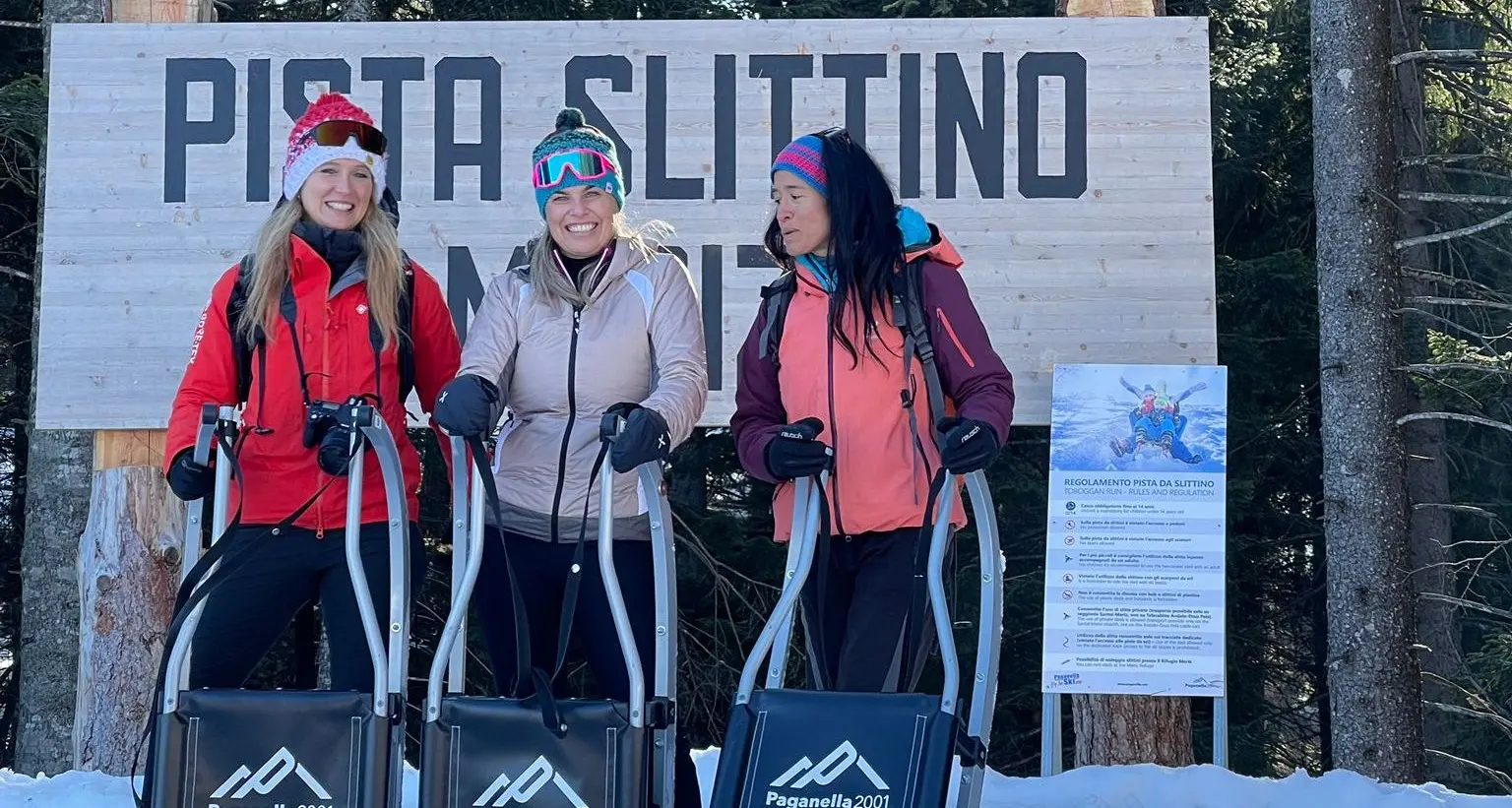 Prima lo slittino, poi il trekking: una giornata a tutta adrenalina